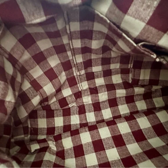 Isabella Fiore Beaded suede LOVE bag in Burgundy. - Picture 9 of 10